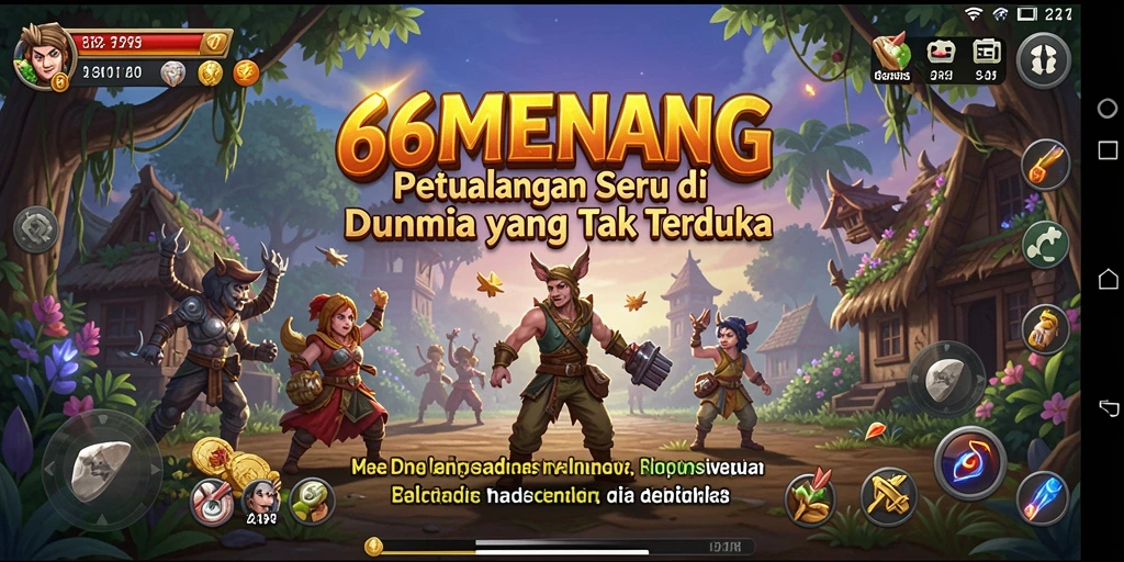 Tampilan gameplay seru dari 66MENANG dengan petualangan menantang.