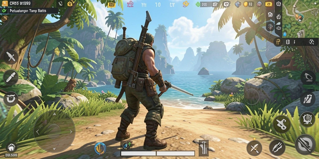 Tampilan gameplay CRS99 yang memukau dan penuh petualangan.