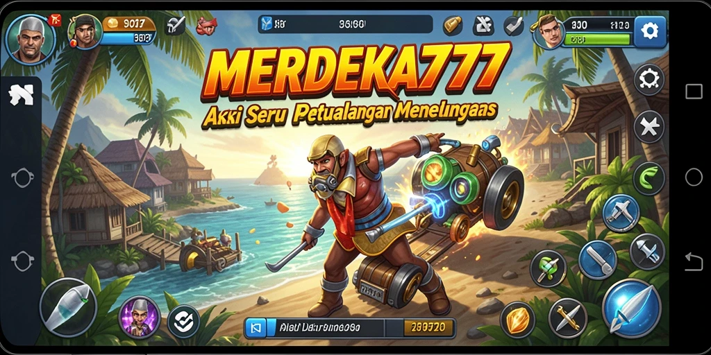 Tampilan gameplay MERDEKA777 yang mendebarkan dan penuh aksi.