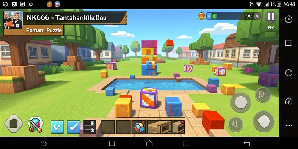 Tampilan menarik dari gameplay NK666 dengan beragam puzzle.