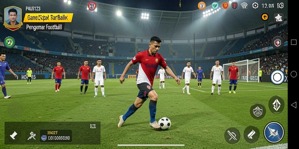 Tampilan screenshot <strong>PAUS123</strong> menunjukkan aksi seru dalam permainan sepak bola.
