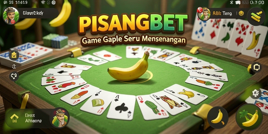 Tampilan menarik dari gameplay Gaple di PISANGBET.