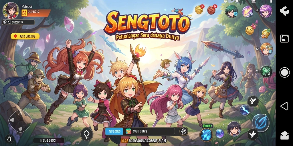 Tangkapan layar menunjukkan karakter anime beraksi dalam pertempuran seru.