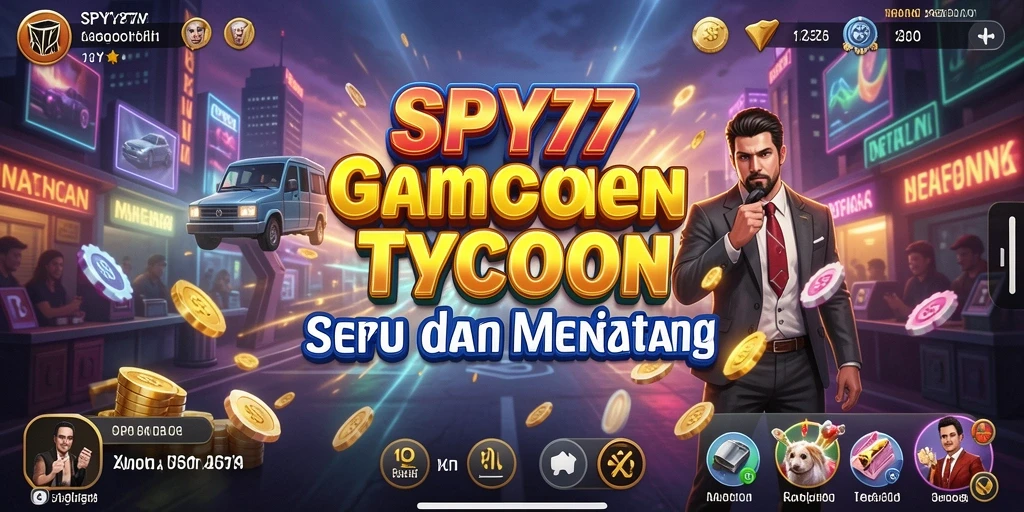 Tampilan menarik dari gameplay Tycoon SPY77 yang menantang.