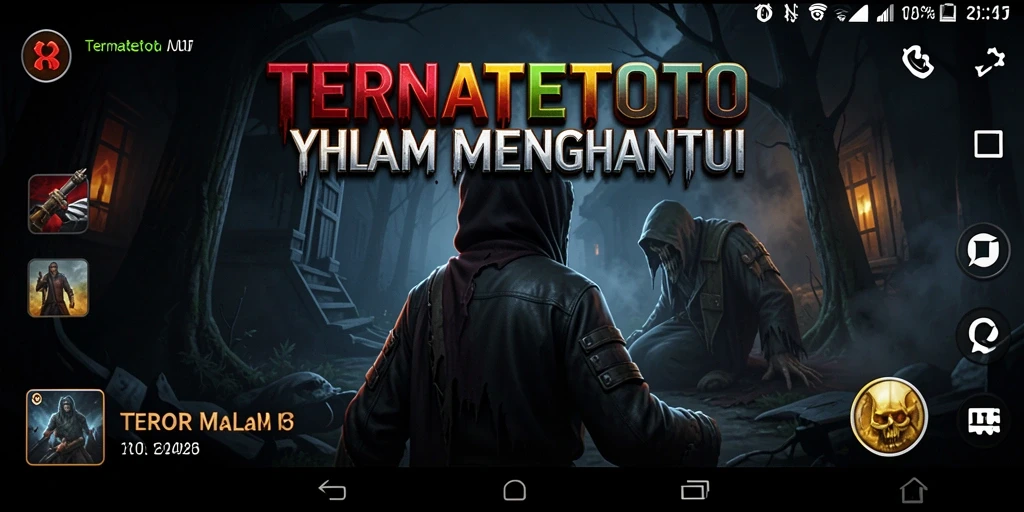 Screenshot TERNATETOTO menampilkan aksi mendebarkan di tengah kegelapan.