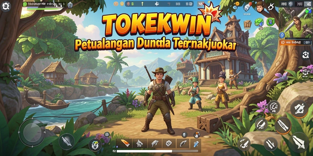 Screenshot dari gameplay <strong>TOKEKWIN</strong> yang menampilkan dunia terbuka yang luas dan menarik.