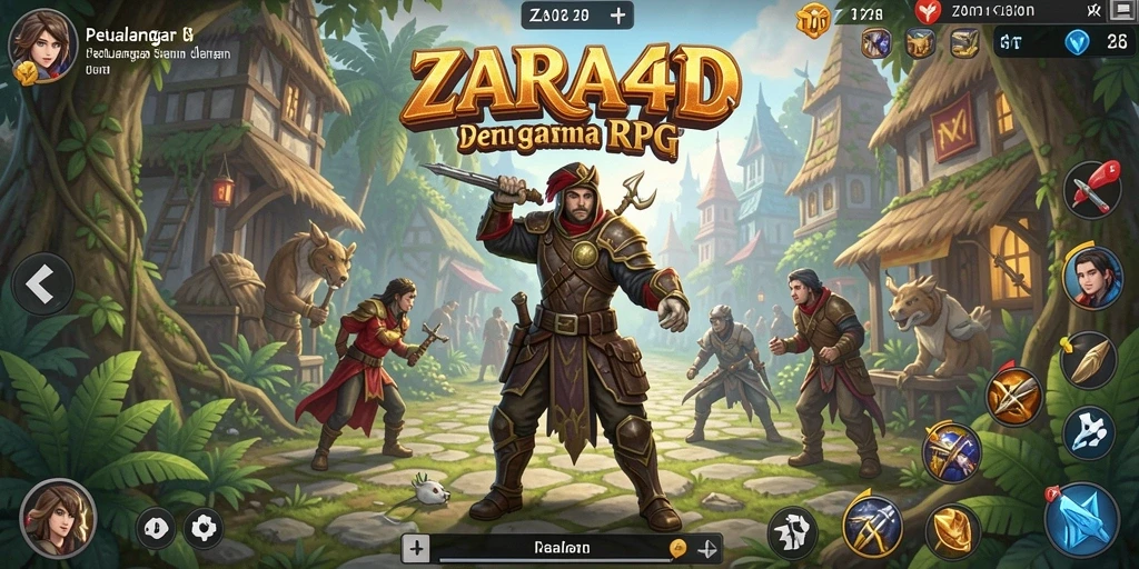 Tampilan gameplay RPG yang mengasyikkan dan menantang di ZARA4D.
